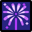 exploding holidays icon