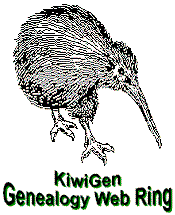 Go to the home of KiwiGen, a New Zealand Genealogy Web Ring