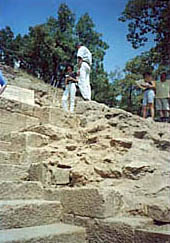 Steps leading into the tomb