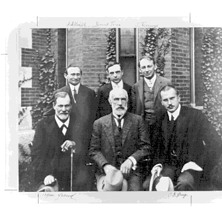 Freud, Jung, Jones y Ferenczi en la Universidad de Clark, 1909