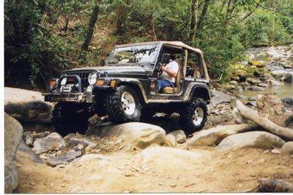 Smoky Mountain Venture '99 - Beginning of Trail #5 Water Crossing