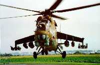 Mi-24 - landing