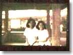 Adel and Tina, benches 1985