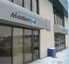 in front of madentec headquarters