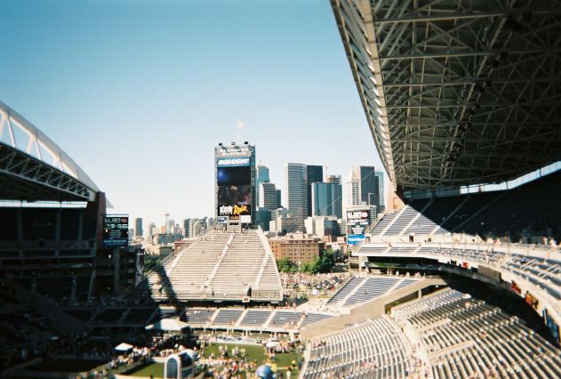 View of the Seattle SkyLine from Seahawks Stadium