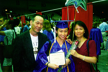 Graduation picture with my parents