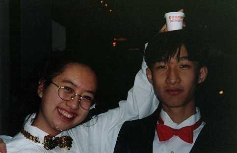 May and Yu Heng before a Show Choir performance at City Hall.