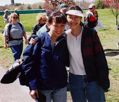 Walk-for-Hunger 97: me, Rosie.