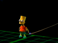 Bart in 3D world