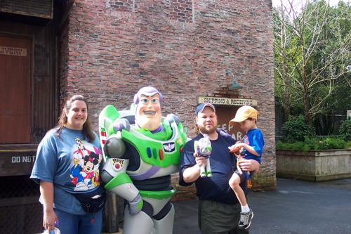 family portrait with buzz lighyear, mgm