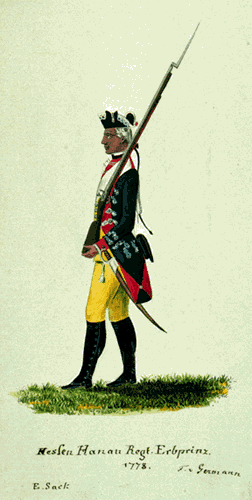 Uniform of the Hessian-Hanau Crown Prince Regiment