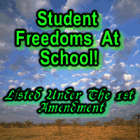 Your Freedoms At School As A Student