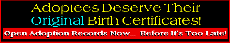 Open Birth Records Now!