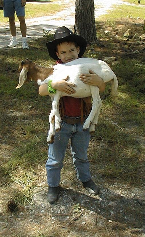 Seth with Goat