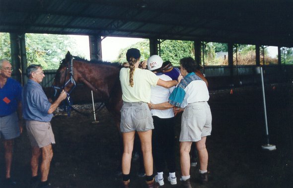 Brett as a disabled riding horse