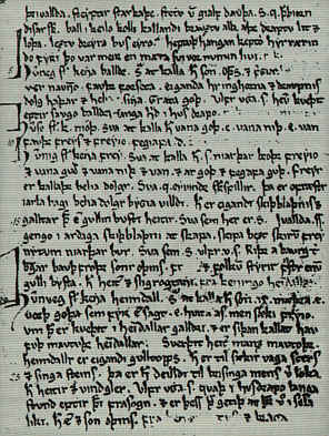 Original manuscript by the Prose Edda, written by Snorri Sturluson in the 1200's.